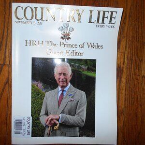 Country Life Magazine (UK) 2013 Prince Charles Guest Editor + postcard